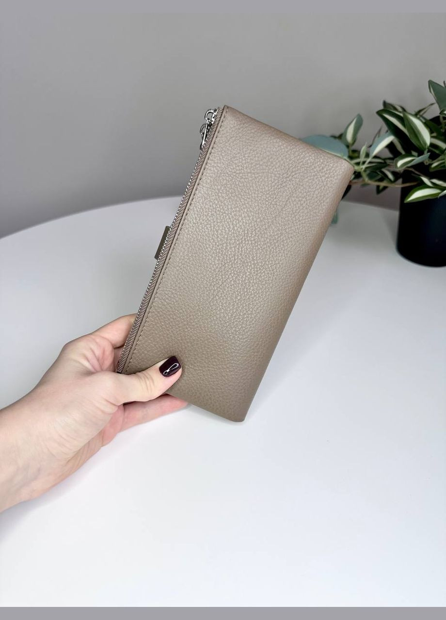 Жіночий вертикальний гаманець на кнопці з натуральної шкіри Classic (314893479)
