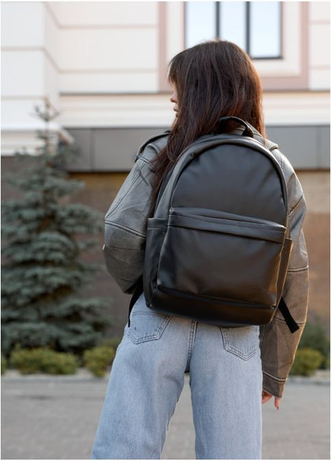 Рюкзак женский из экокожи Zard 0ST Черный Sambag (301871438)