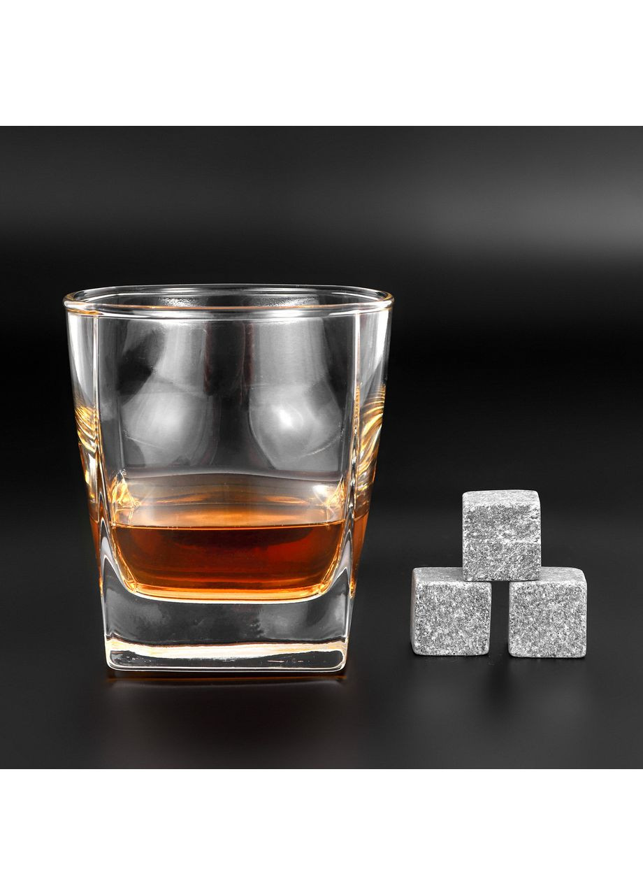 Камни для виски Деревянная коробка + Стакан Sterling 300 мл Темная No Brand (365654966)