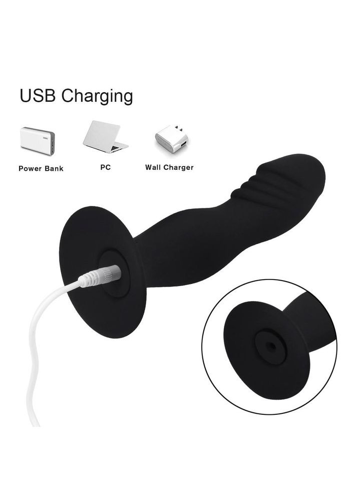 Вибрационный фаллоимитатор для массажа простаты 10 скоростей с пультом ДУ L160*D35 mm YUNMAN (306854891)