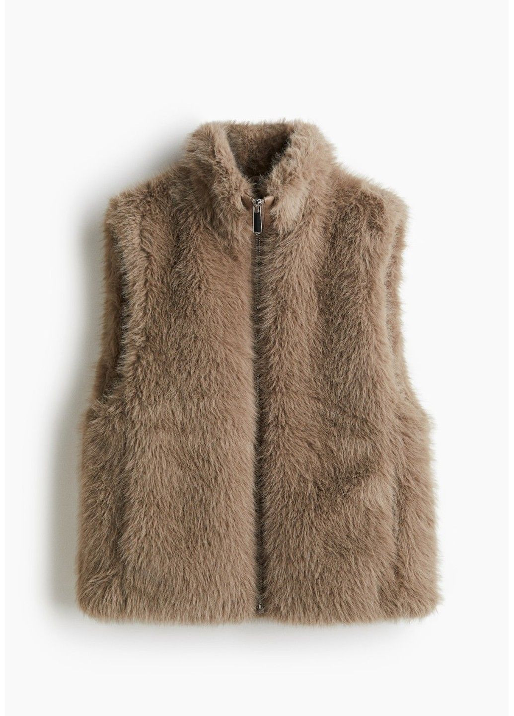 Жіноча жилетка з еко хутра Н&М (58545) XS Бежева H&M (362024320)