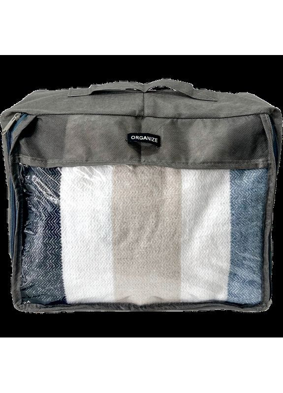 Средняя дорожная сумка для вещей с ручкой и прозрачной вставкой P002 30x27x12 см () Organize (276838323)