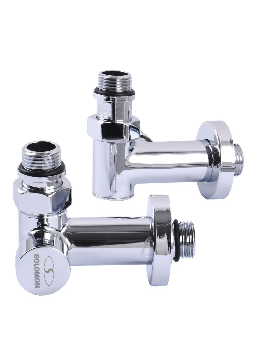 !Набір Кран вентильний кутовий з американкою LUX 1/2″ CHROM 7777_TEN (1уп.) Solomon (301219351)