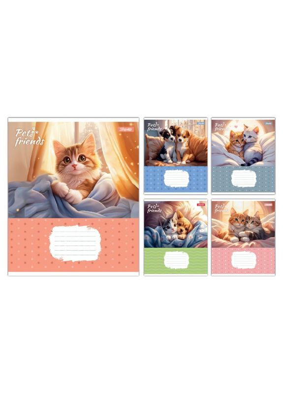 Тетрадь ученическая Pets Frinds 768068 12 л. shop (4823092296702) 1B (363296867)