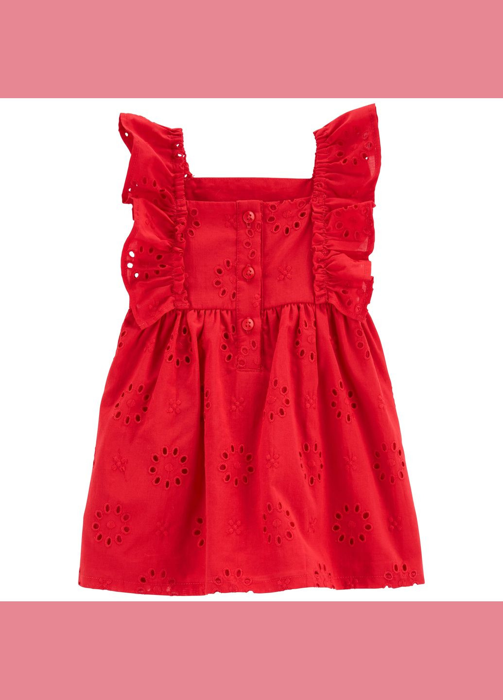 Красное платье для девочки 69-72 см (1r267110_) Carter's (299400721)