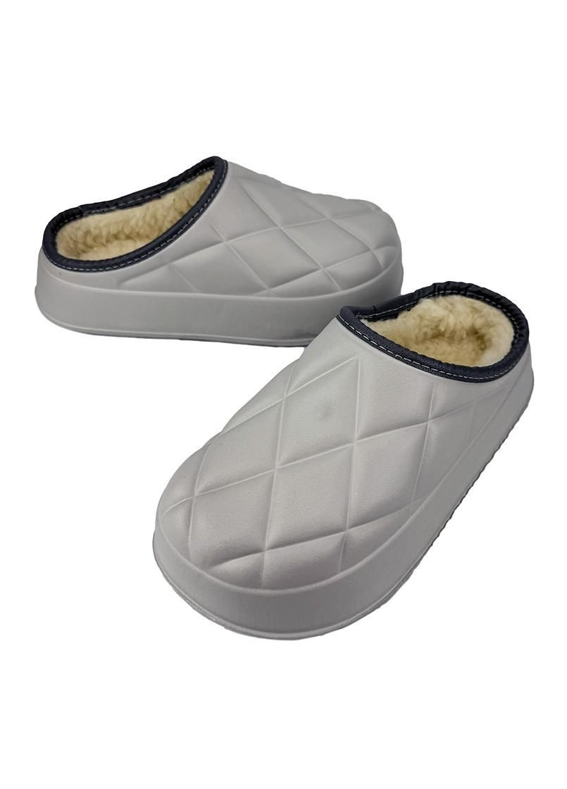 Жіночі сабо галоші теплі сірі 6002-2 No Brand (353304808)