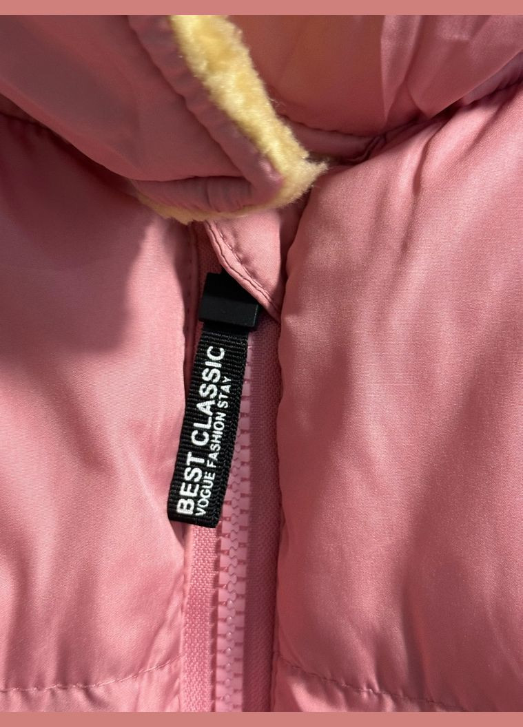 Рожева куртка для дітей єврозима рожева 10603 No Brand