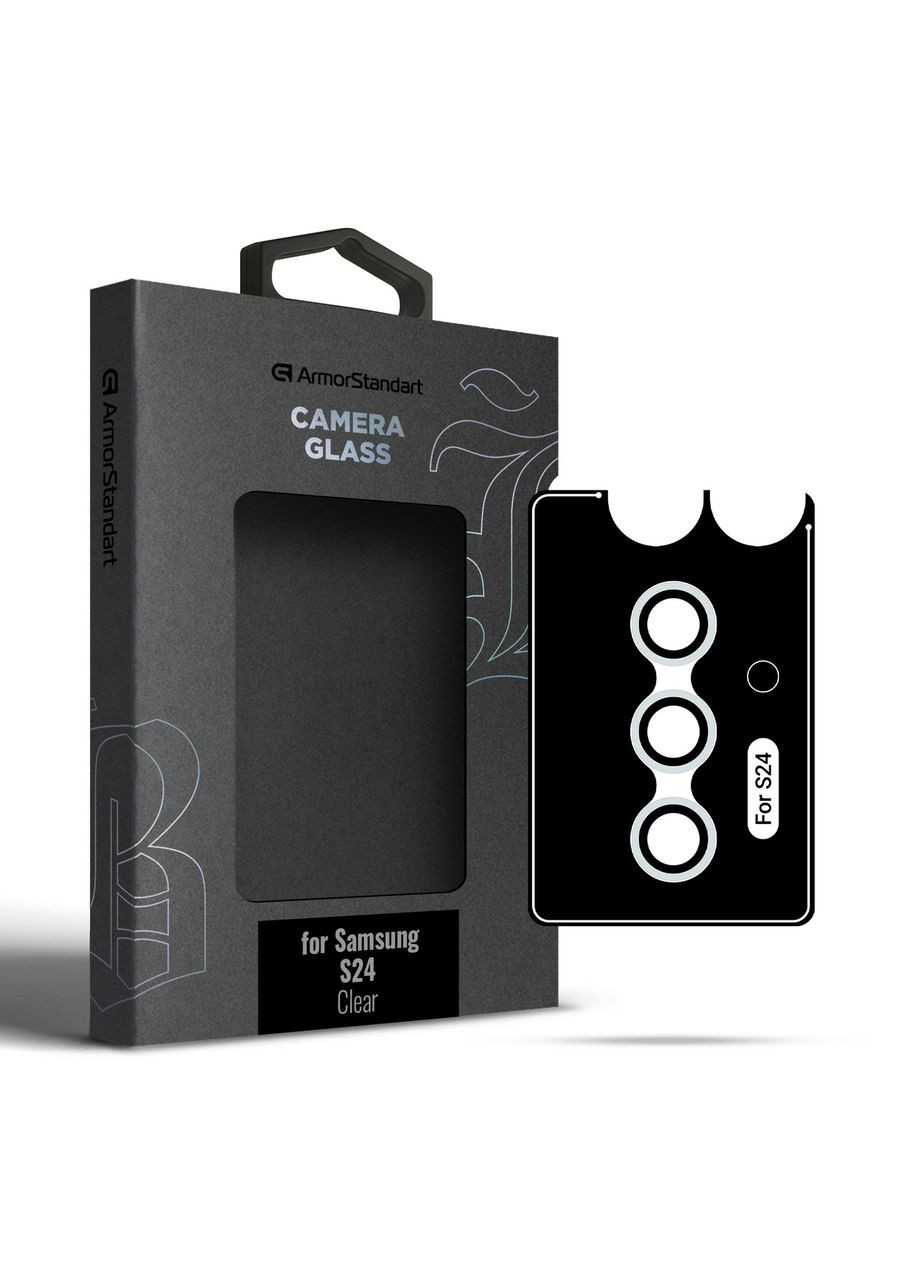 Защитное стекло для камеры Supreme Black Icon для Samsung S24 Clear (ARM76614) ArmorStandart (327887759)