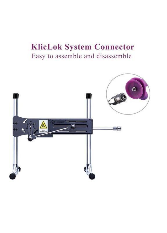 Фалоімітатор 8.2″ з вібрацією для секс-машин Purple Silicone Dildo with Vibe, знімний конект Hismith (296627218)