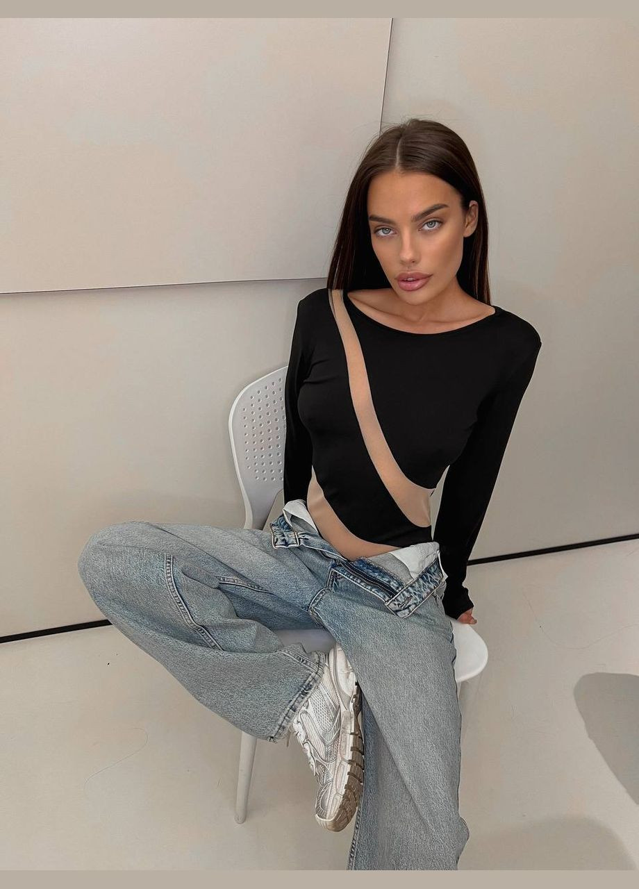 Комбінований жіночий боді Fashion (322250470)