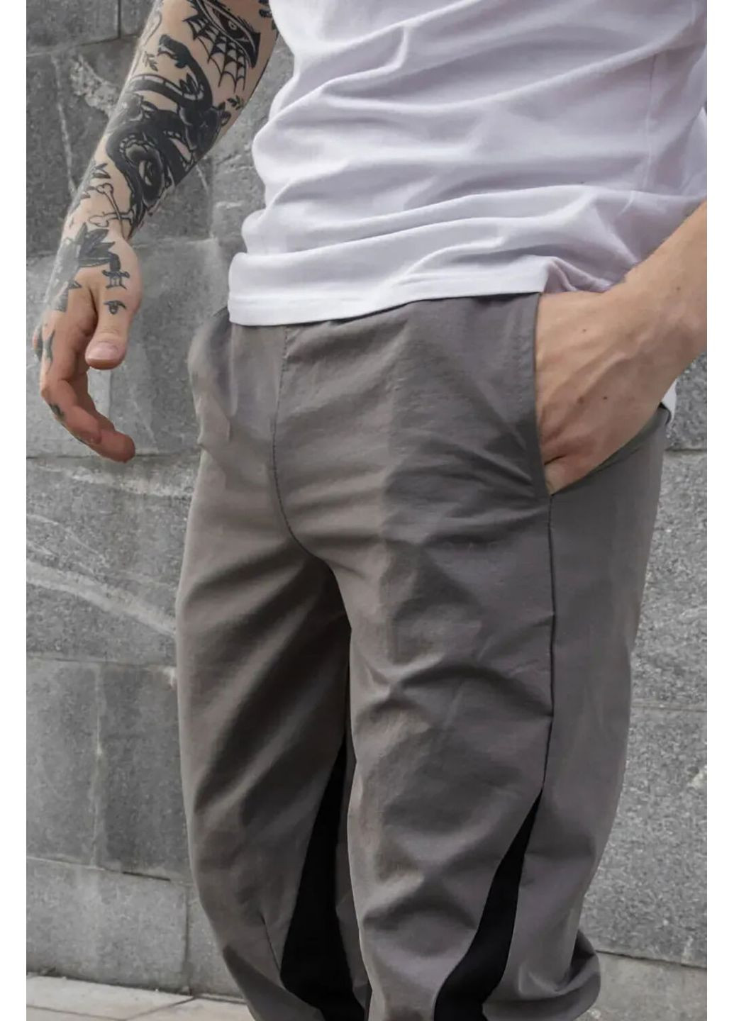 Серые демисезонные брюки Reload