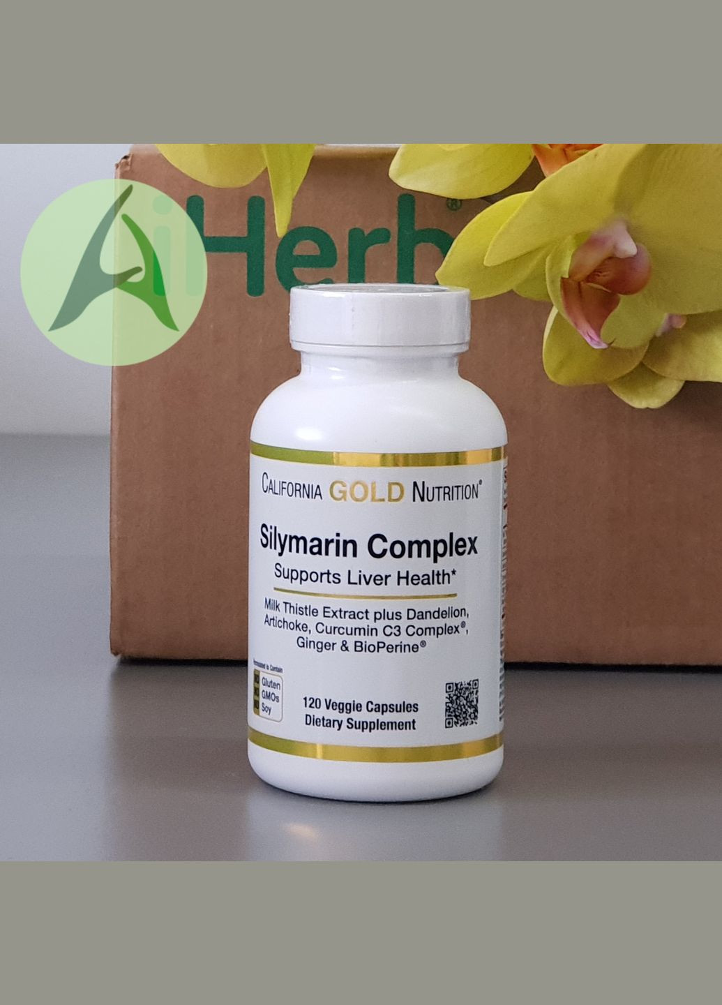 Силімариновий комплекс для здоров'я печінки, розторопша, 300 мг, 120 капсул California Gold Nutrition (314524058)