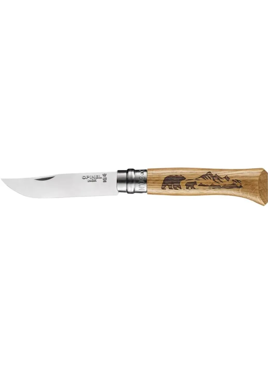 Нож №8 VRI Animalia America Bear Дуб 204.67.47 Opinel (370370760)