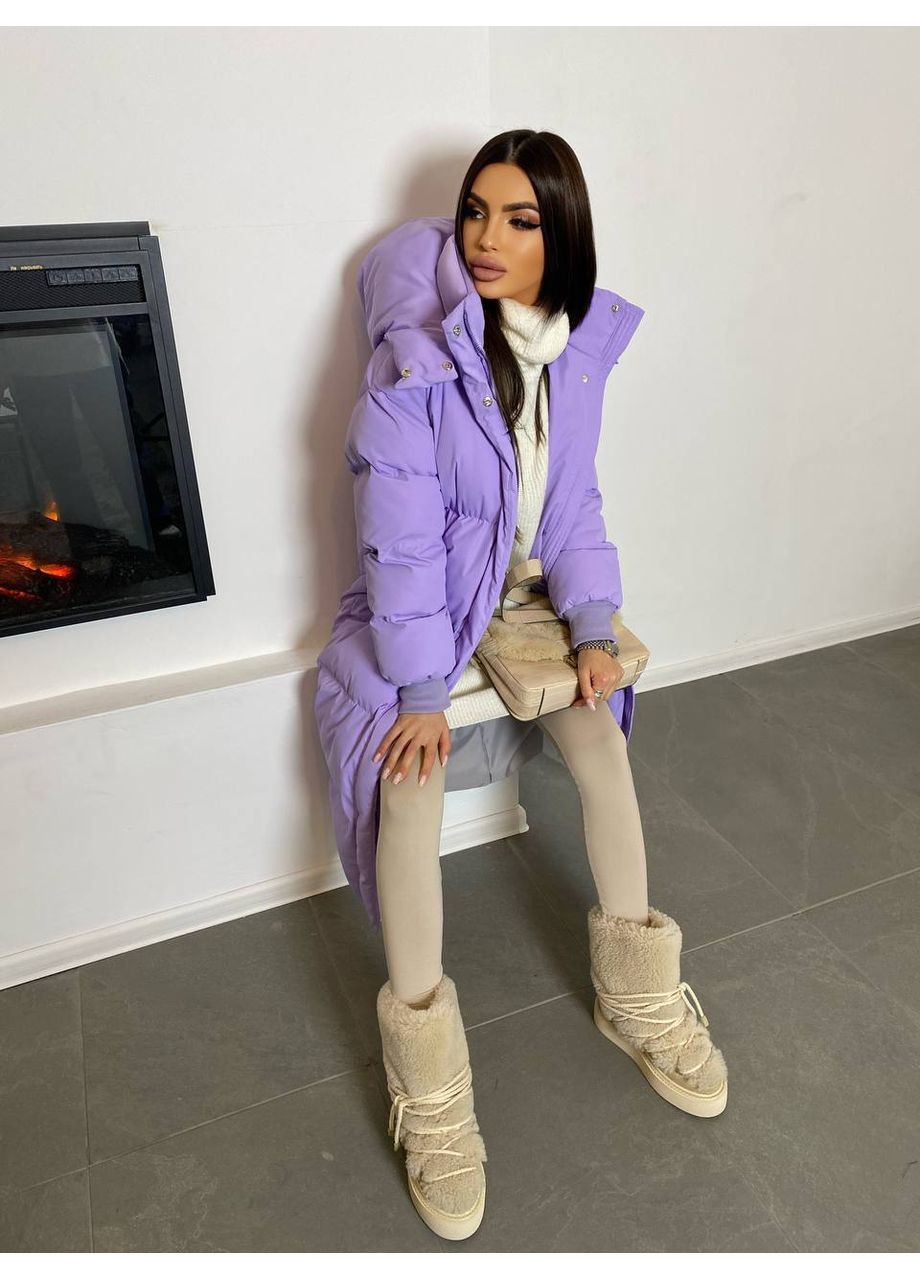 Лавандовий демісезонний Пуховик Style Point