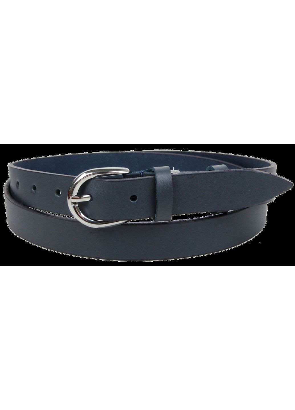 Жіночий шкіряний ремінь, Україна темно-синій 2,5 см Skipper (361157130)