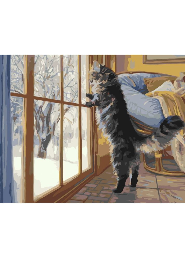 Картина по номерам "Котик у окна" 40x50 см MIC (290251024)