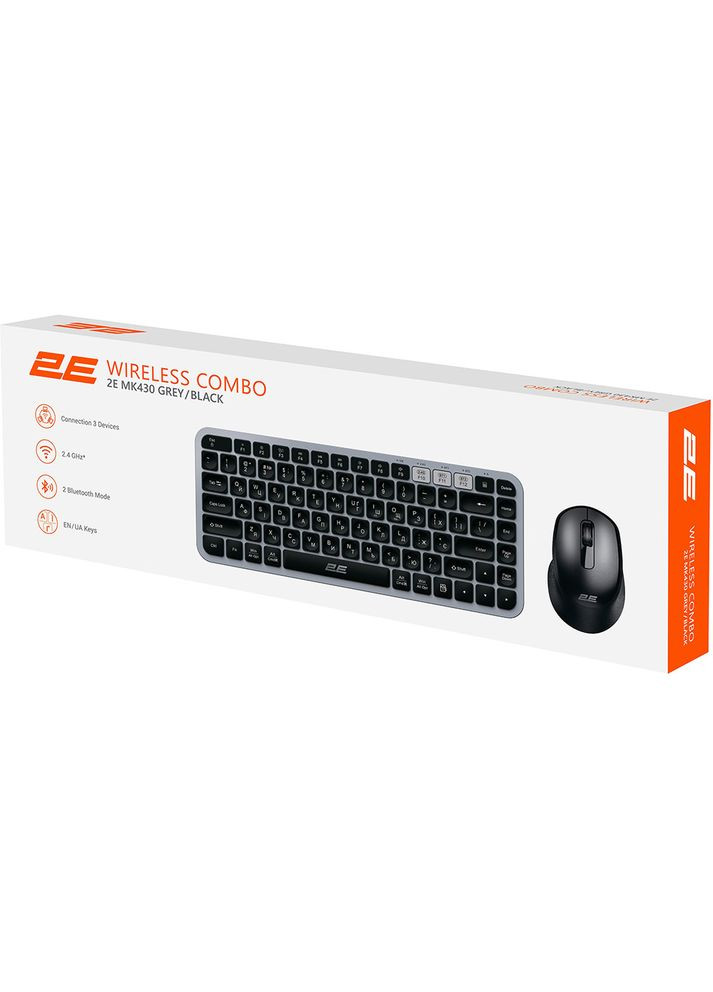 Комплект MK430 Grey\Black (-MK430WBGR_UA) 2E (314848266)