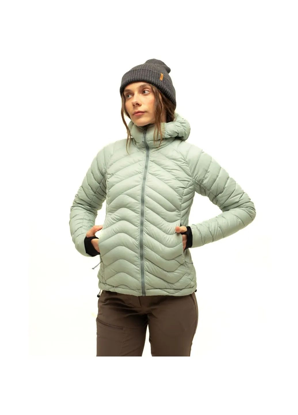 Зелена демісезонна куртка petros trek wmn Turbat