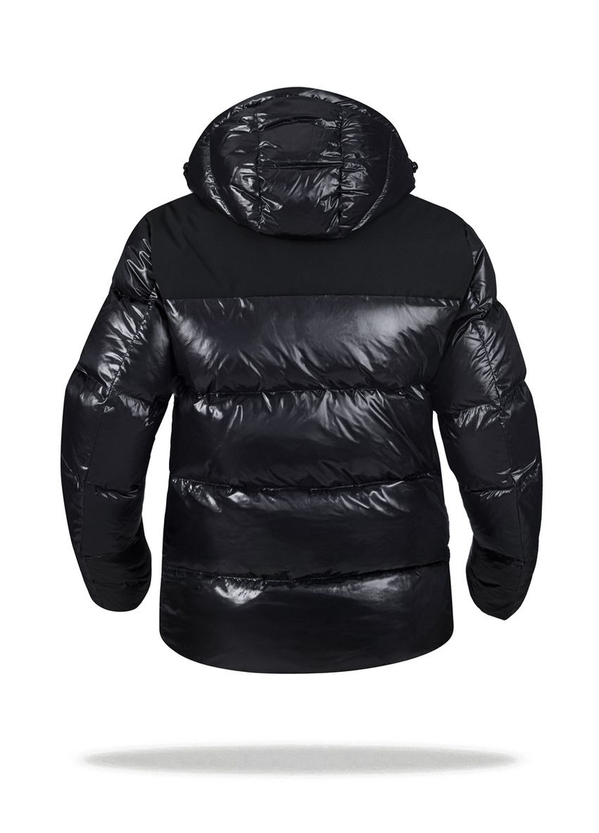 Черная зимняя пуховик мужской nf 22722 Freever