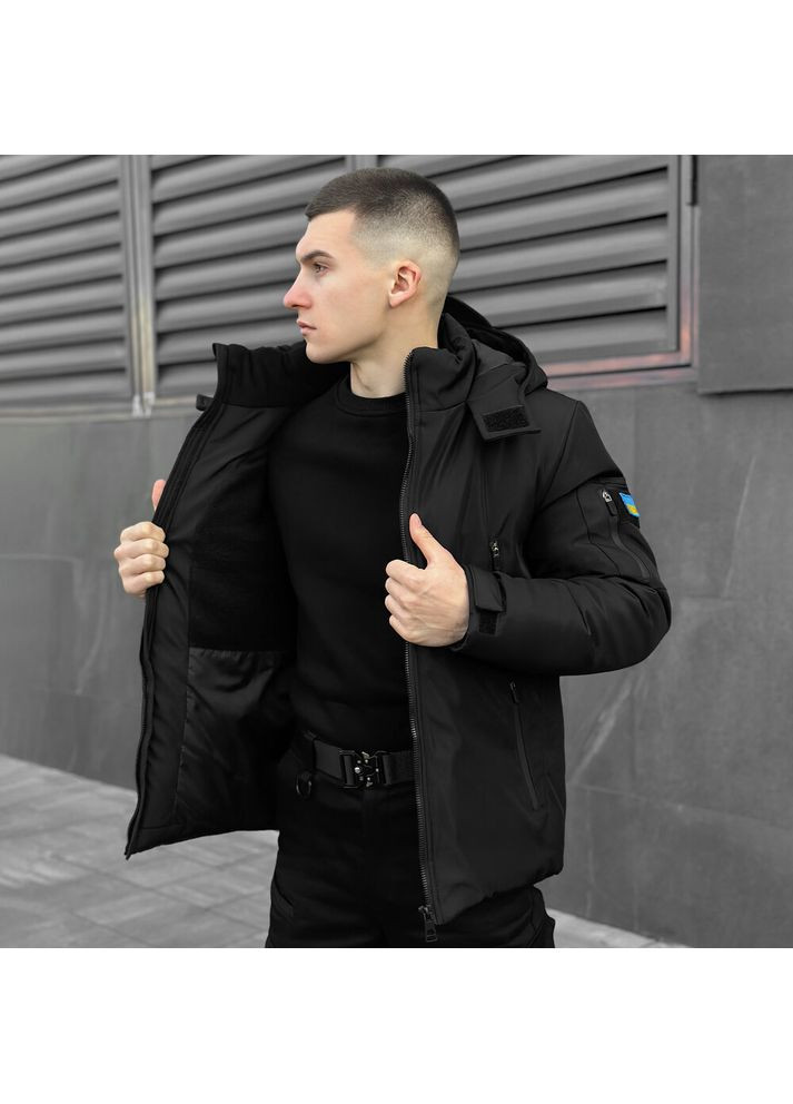 Чорна зимня куртка motive зима b2 чорний Pobedov