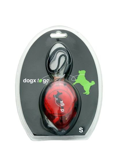 Поводок рулетка для собак Dogx2GO Belt Glassy S красная для собак до 12 кг длина 2 м (5411290211369) Flamingo (322423559)