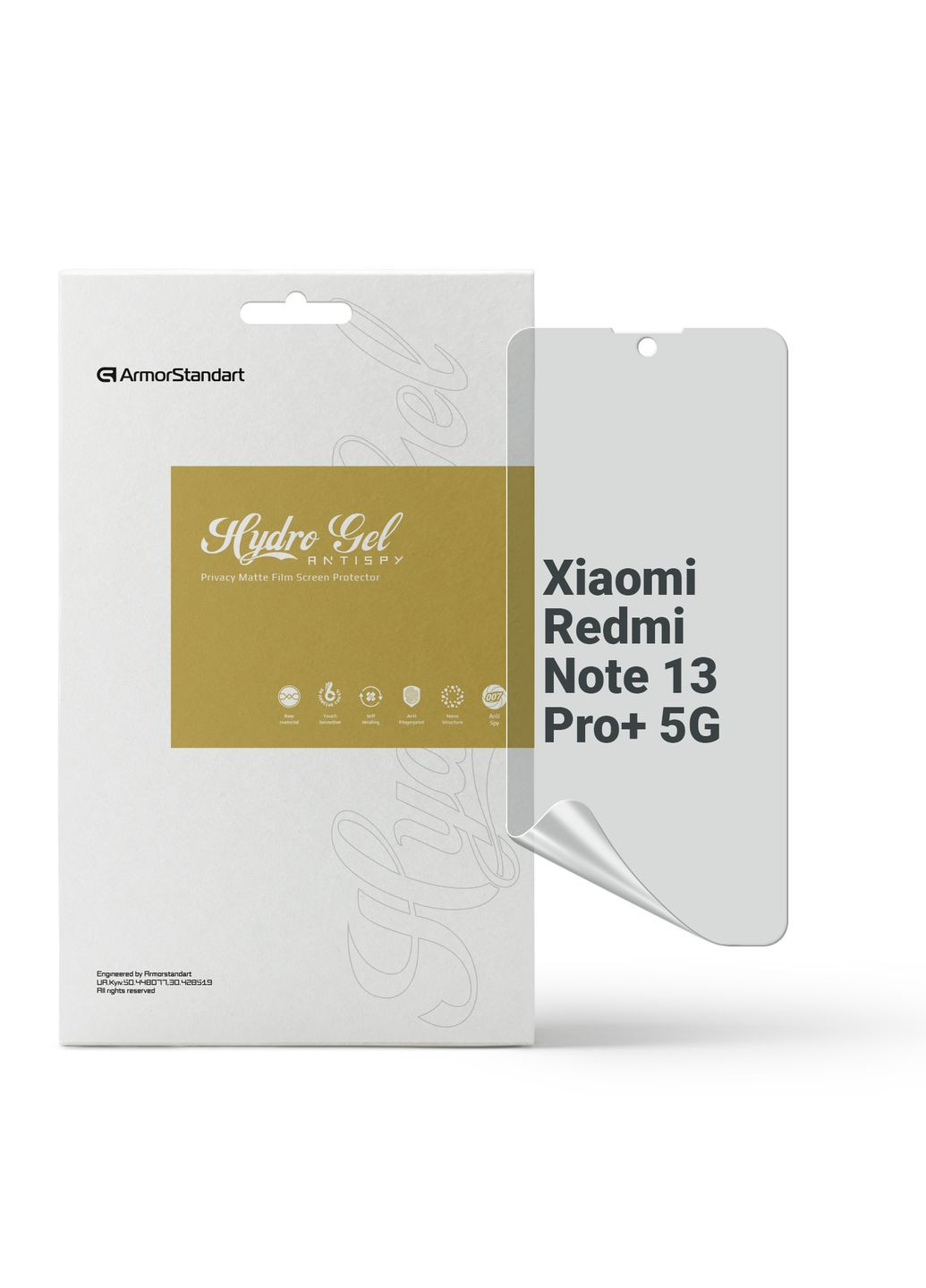Гидрогелевая пленка Antispy для Xiaomi Redmi Note 13 Pro+ 5G (ARM71869) ArmorStandart (280439039)