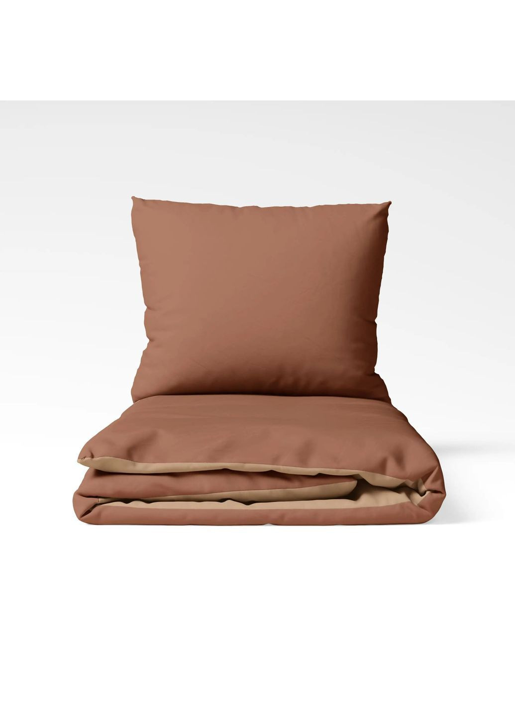 Євро комплект постільної білизни з наволочками 50*70 см, 115 гр/м2 Пісочний Кварц Коричневий (27200200215) ТЕП (365851798)