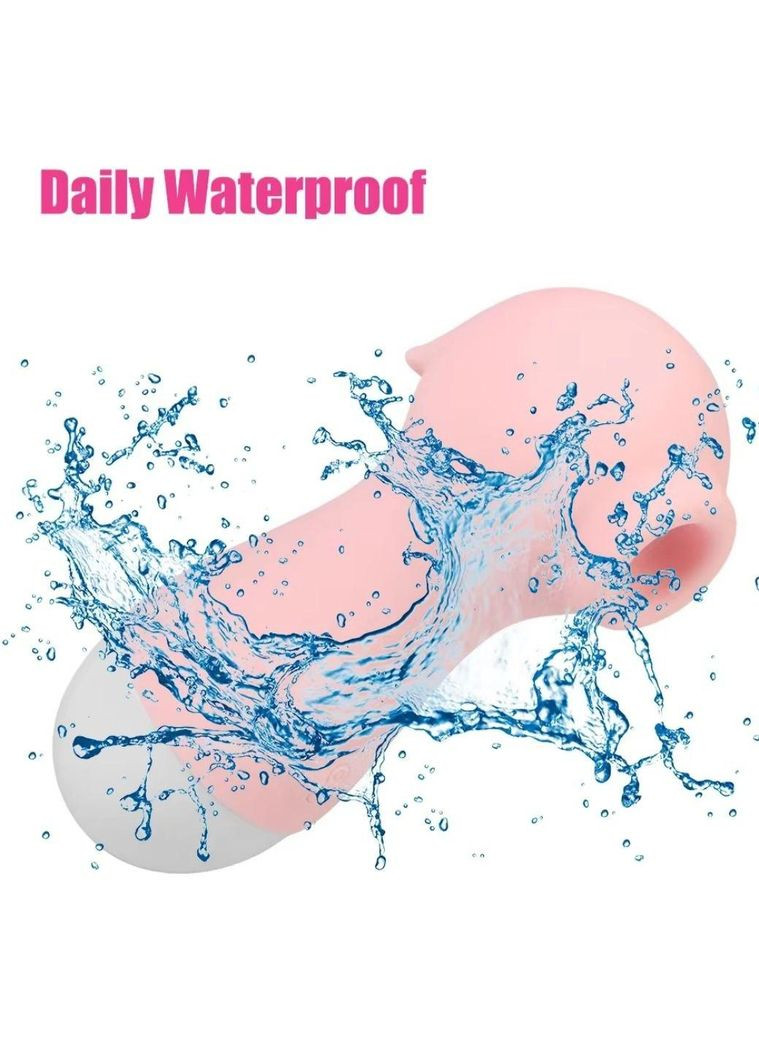 Вібратор для клітора, вакумний стимулятор клітора ніжно жовтий No Brand (313241204)