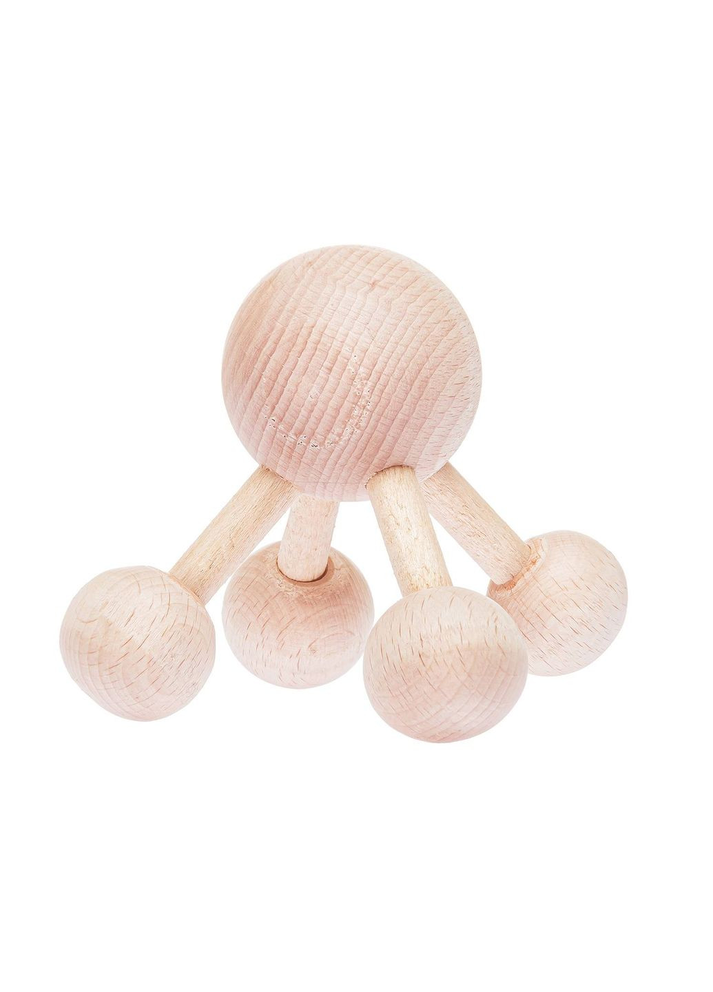 Масажер дерев'яний для спини та тіла "Молекула" з еко-буку Woodly (301591078)