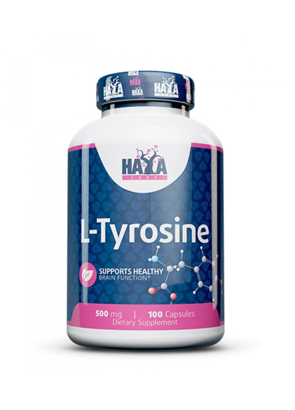 L-тирозин L-Tyrosine 500 mg 100 caps Haya Labs (293820183)