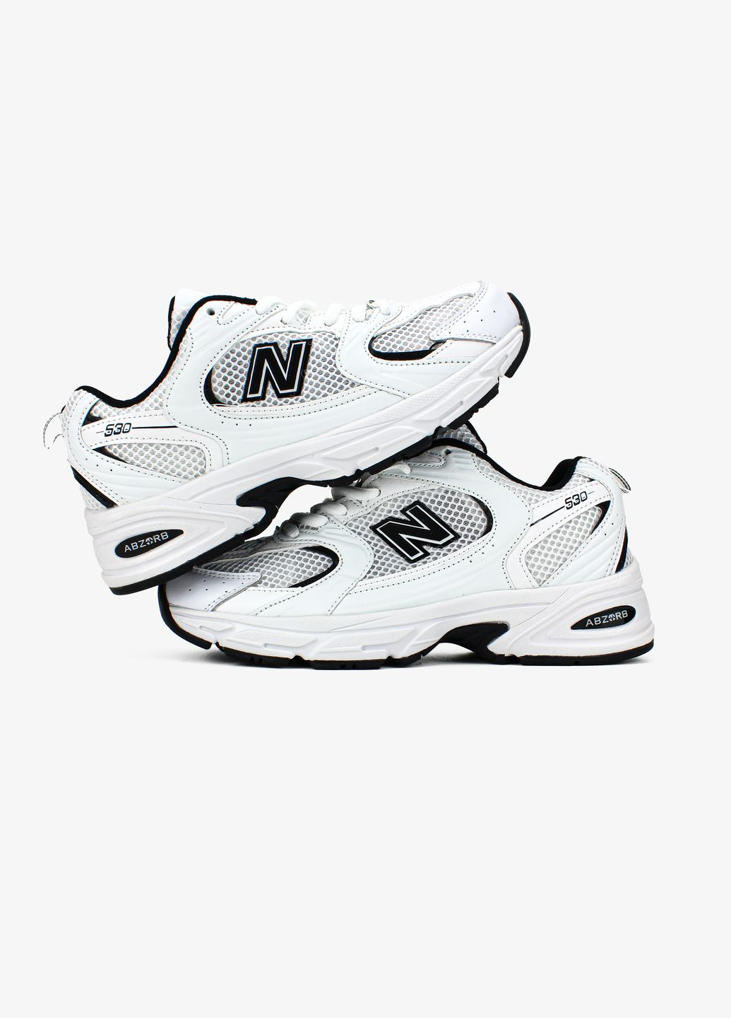 Кросівки жіночі і чоловічі New Balance 530 white | Нью Беланс 530 білі всесезони (317186520)
