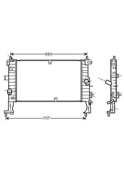 Радіатор охолодження A OL 2346 STARLINE (390290656)