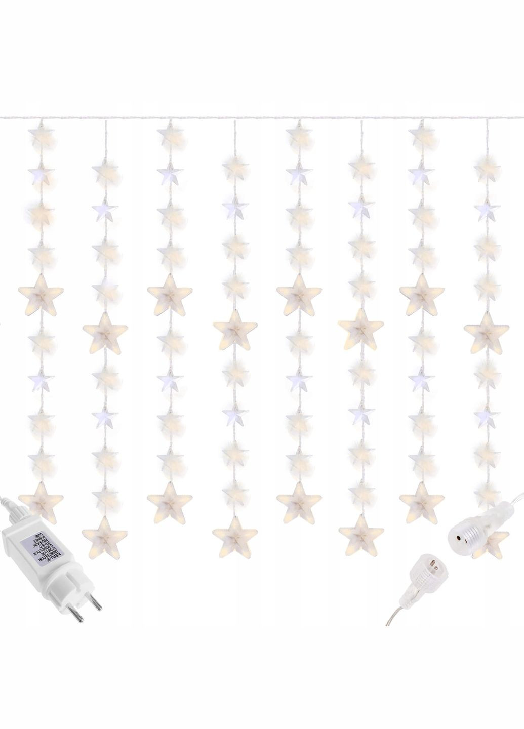 Гирлянда бахрома уличная (наружная) 2 м 180 LED CL4004 Warm White Springos (322063063)