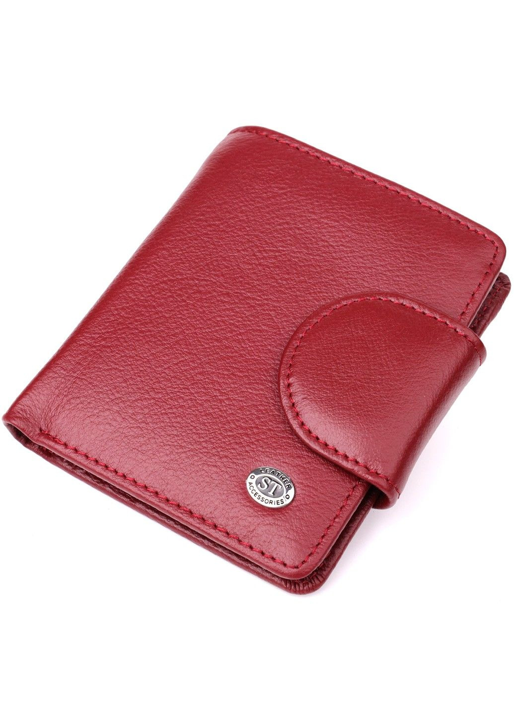 Женский кошелек вертикального формата из натуральной кожи 23071 Бордовый st leather (330642750)