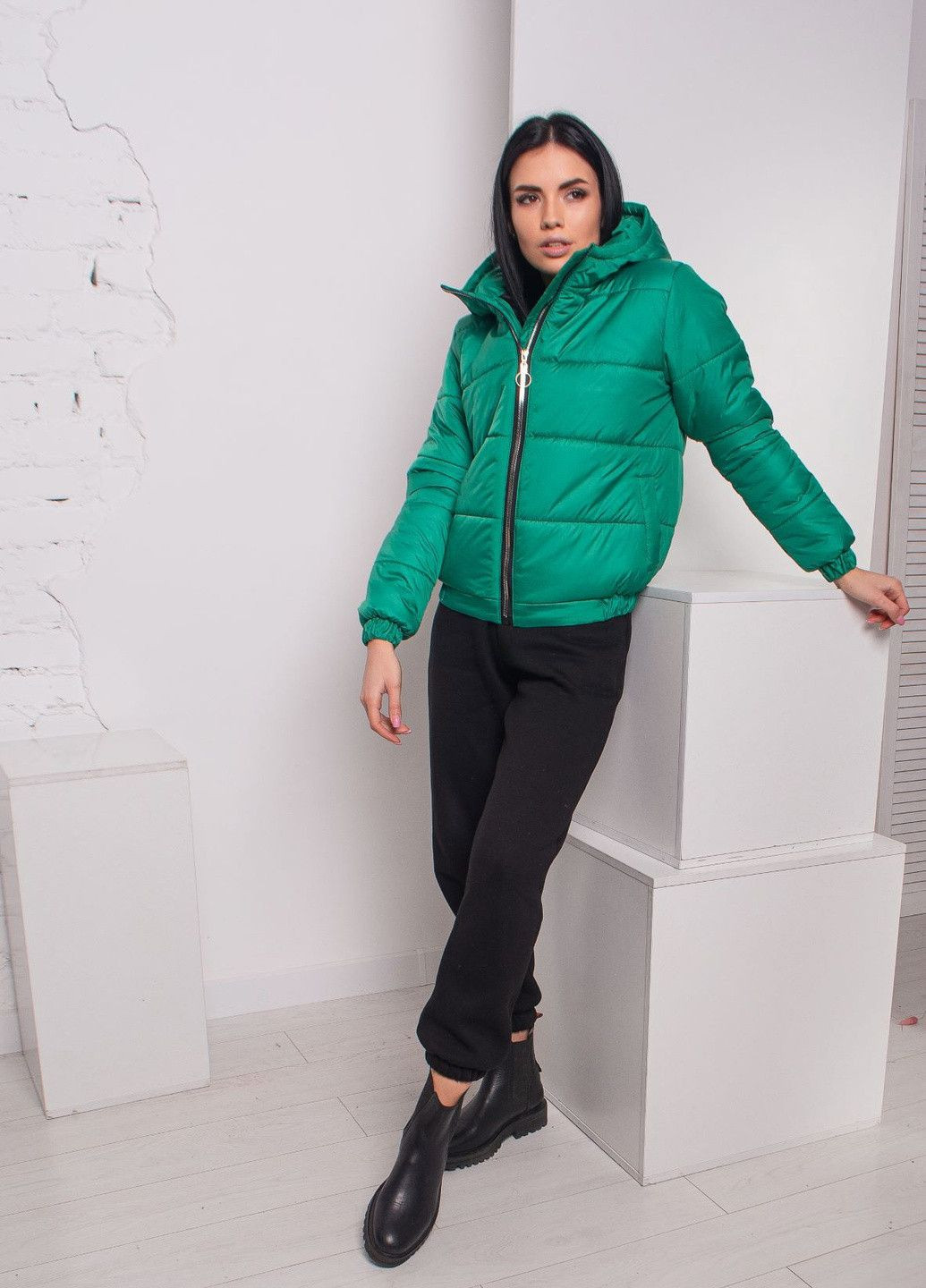 Зелена демісезонна куртка к-007 зелена SoulKiss k-007