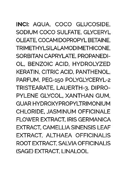 Восстанавливающий шампунь безсульфатный с кератином и провитамином В5 Hair Balance Shampoo 250ml (1245839-5646181) Meloni (368665171)