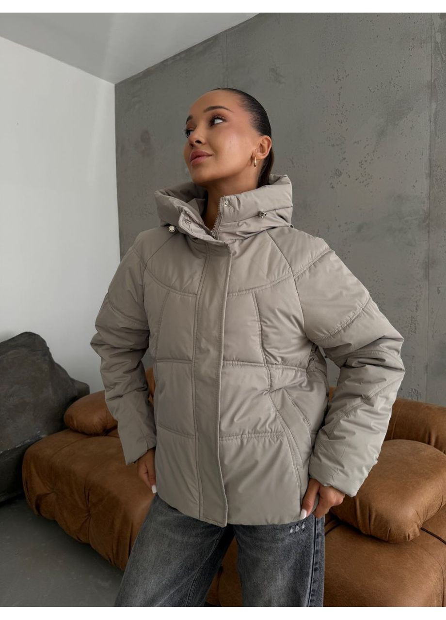 Коричневая демисезонная 🔥 демисезонная женская куртка DK/DL Мода без кордонів