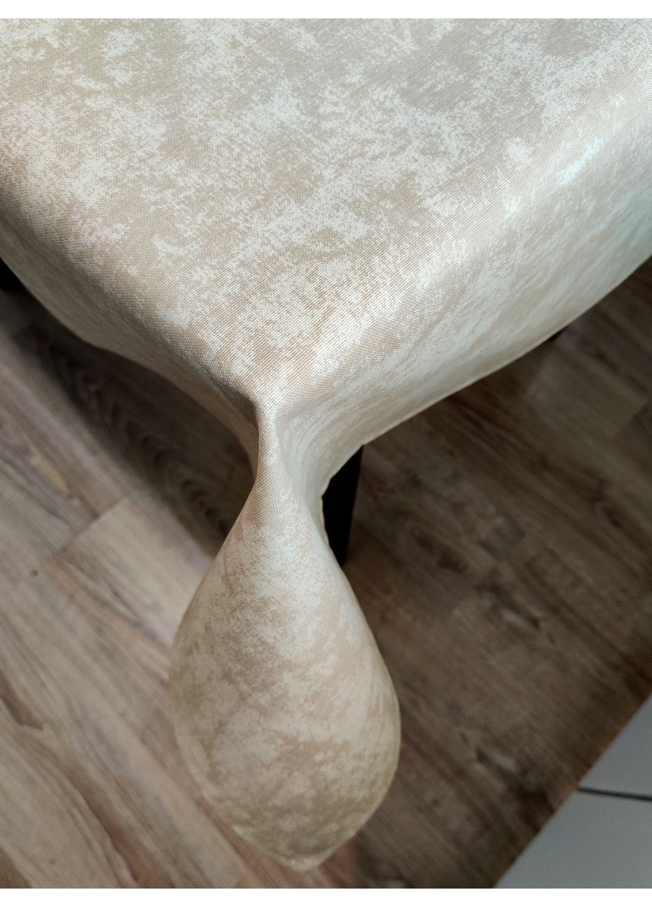 Скатертина на стіл водовідштовхувальна з тефлоновим покриттям бежева 120, 150 Maystat (369505140)