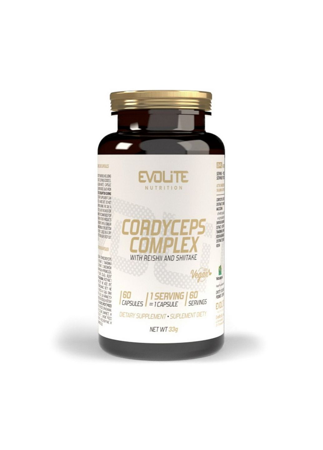 Натуральная добавка Cordyceps Complex, 60 капсул Evolite Nutrition (293340400)