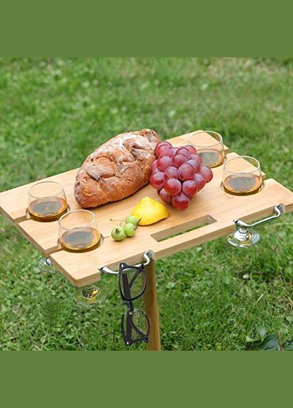 Столик розкладний з дерева Сноу ваніль (СУН-000802) No Brand (328960496)