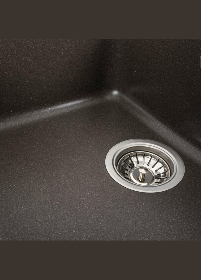 Гранитная мойка для кухни 7850 VERONA матовая Темная скала Valeso (342072483)