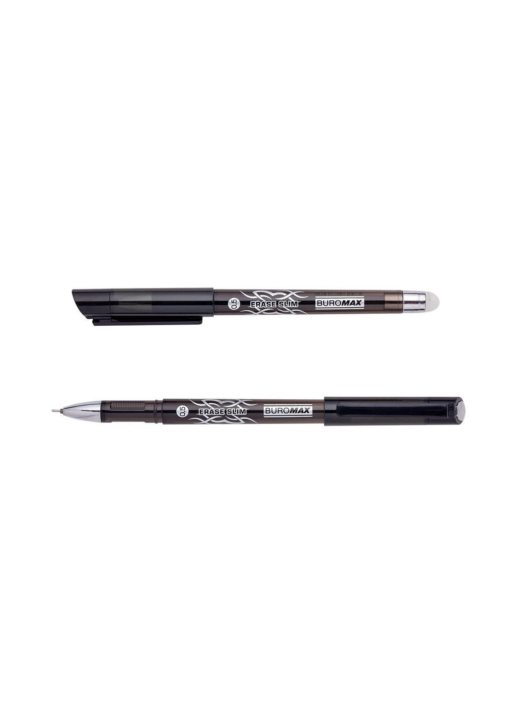 Ручка гелева ПишиСтирай Erase Slim 0,5 мм, чорне чорнило BM.8300-02 (4823078962485) Buromax (292707677)