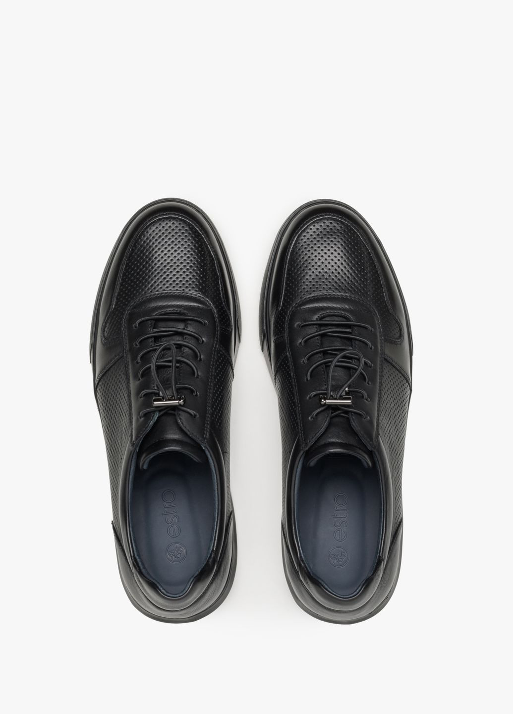 Чорні кеди низькі, колір чорний Estro