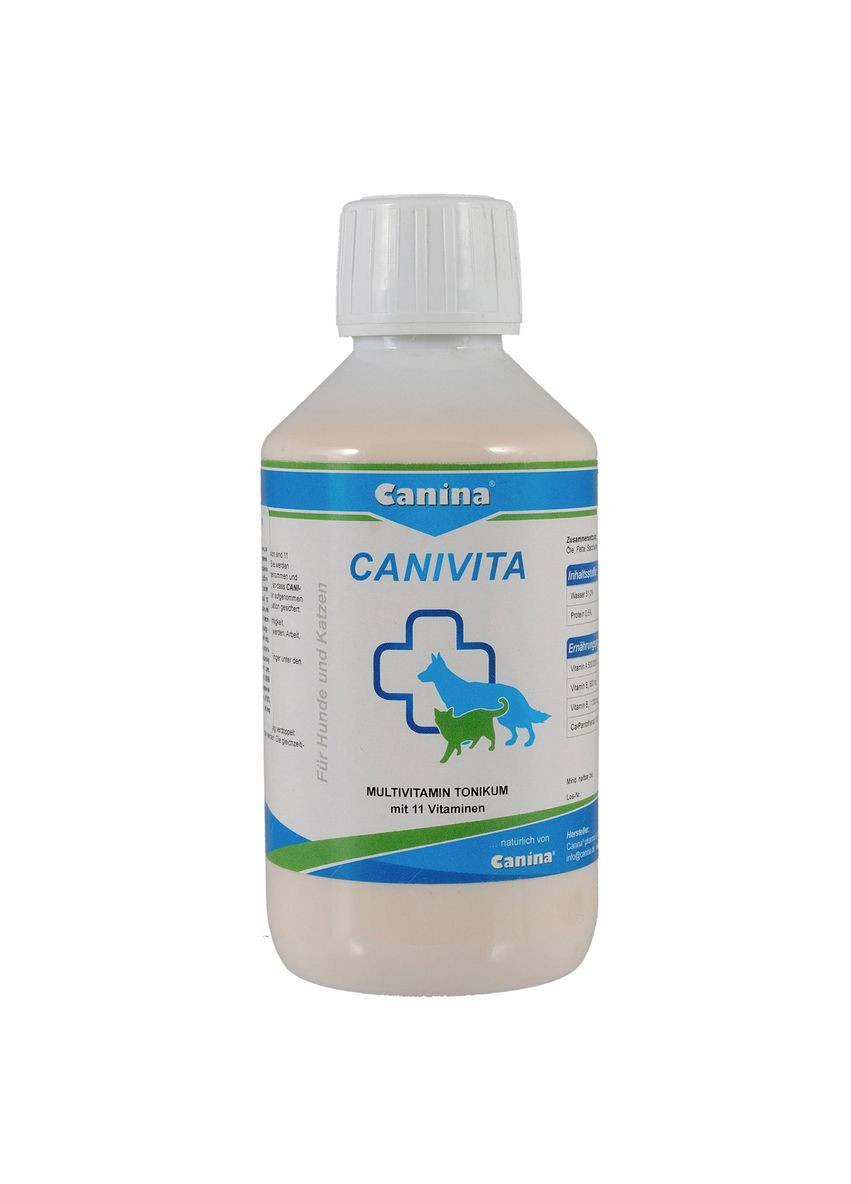 Вітамінний тонік зі швидким ефектом Canivita 250 мл (4027565110018) Canina (279560989)