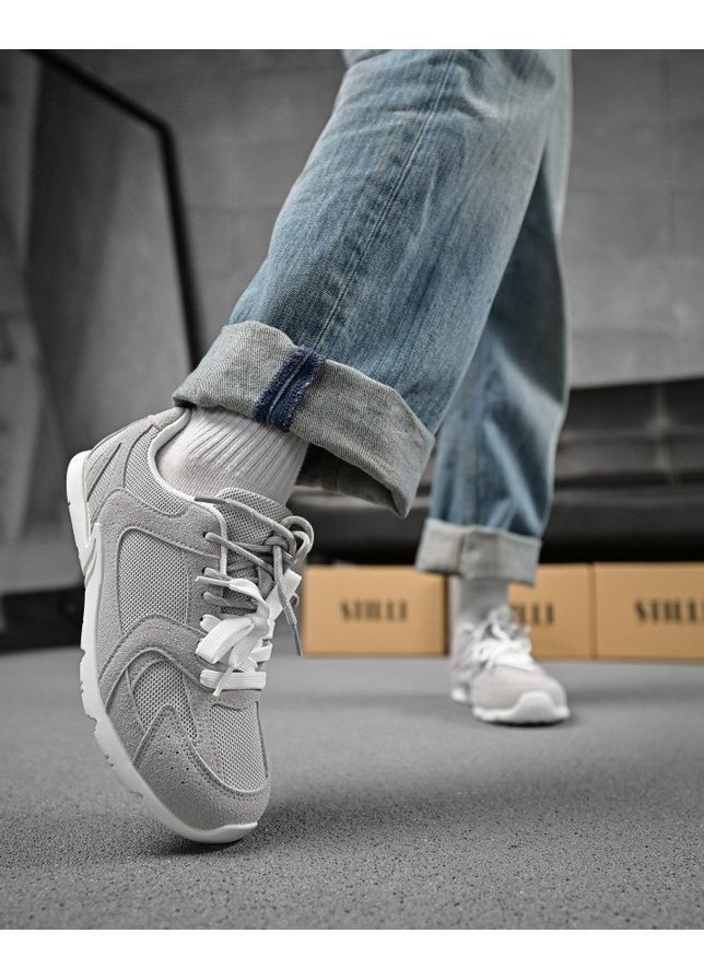 Женские кроссовки miuu leral black grey No Brand серые демисезоны (346392794)