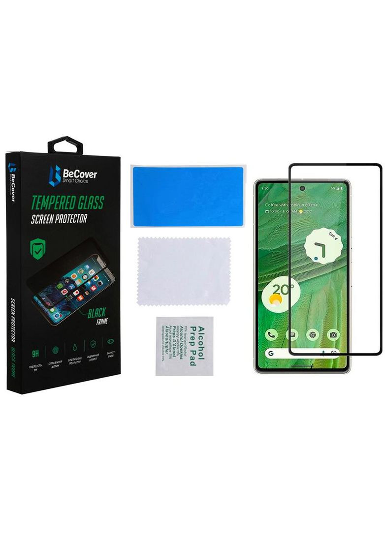 Захисне скло для Google Pixel 7 Black (708571) BeCover (336954763)