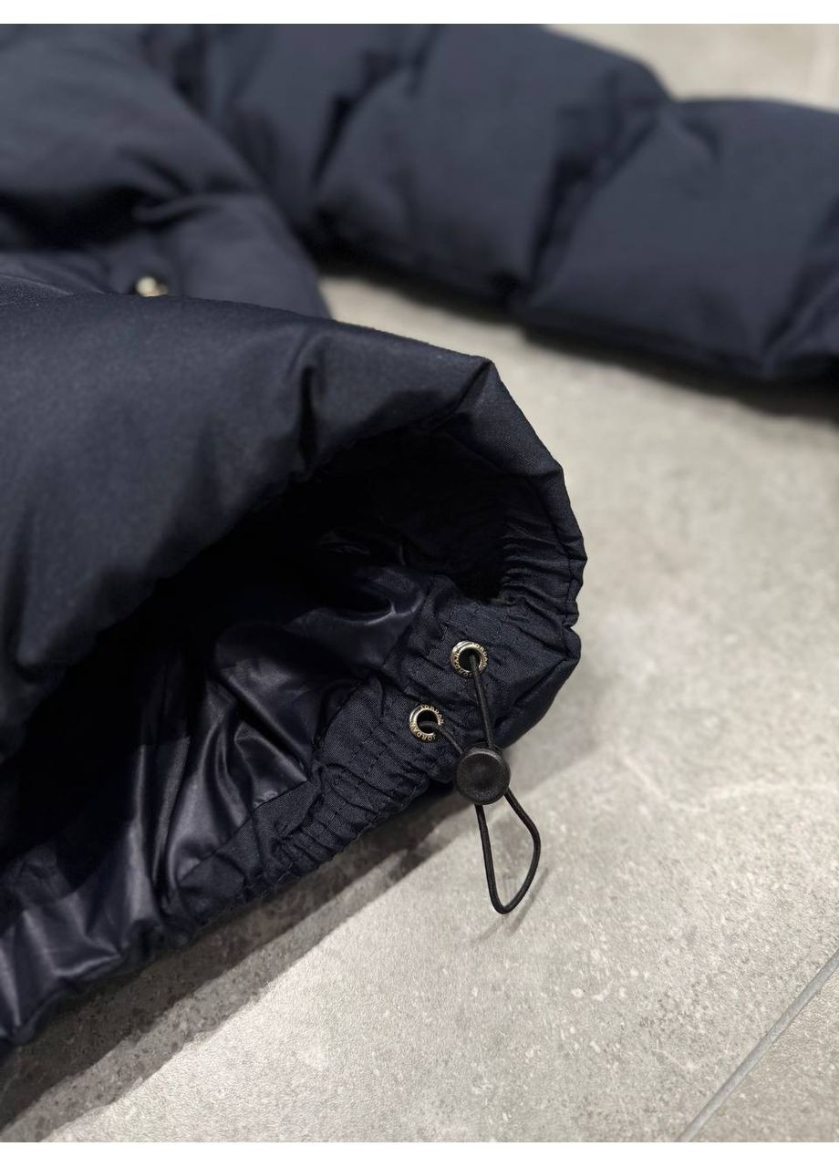 Темно-синяя мужская зимняя куртка No Brand