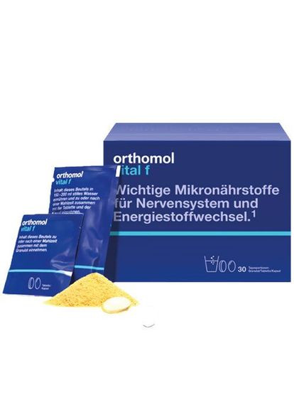 Витамины для женщин Vital F (гранулы капсулы таблетки) курс на 30 дней Orthomol (280265850)