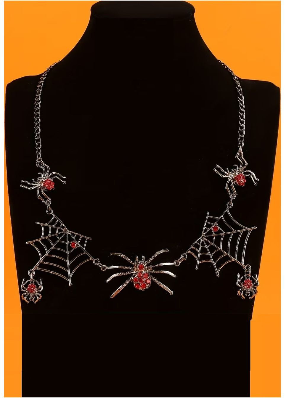 Готичне кольє хелловін павук, павутина, 1478 No Brand (362453643)