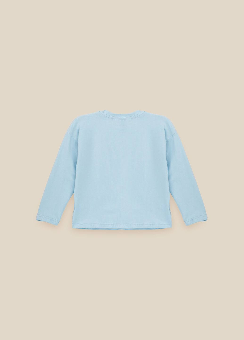 Голубой демисезонный лонгслив LAWA однотонный